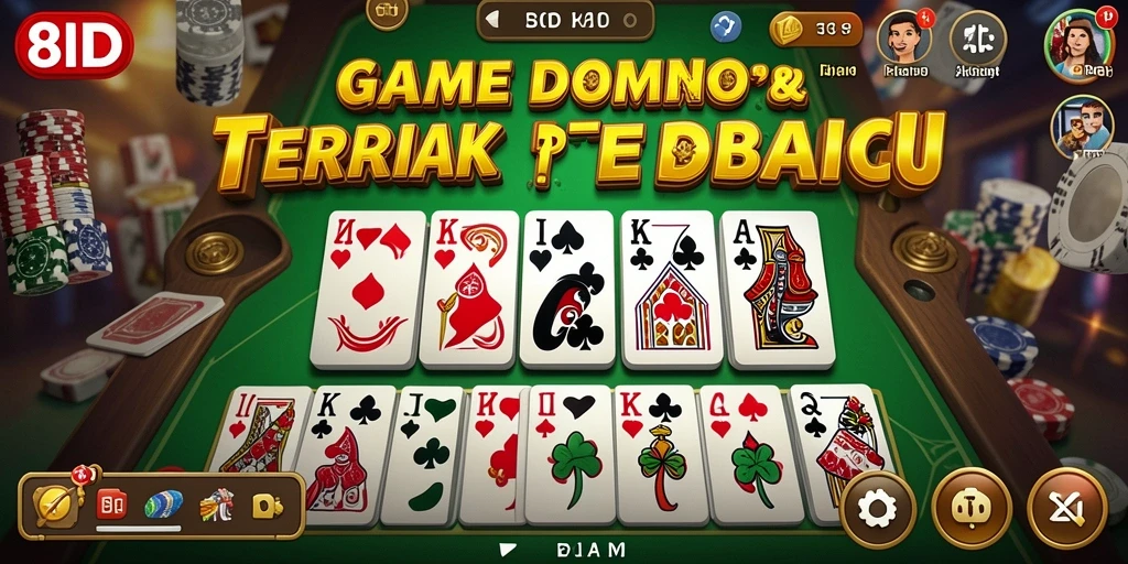 Tampilan gameplay Domino yang seru dan menarik.