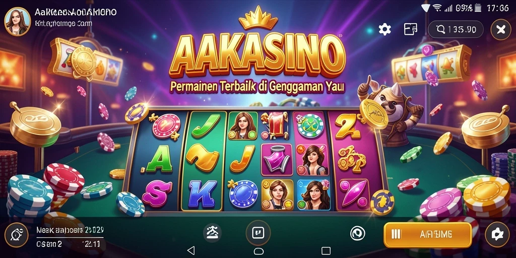 Tampilan gameplay AAKASINO yang menegangkan dan mengasyikkan.