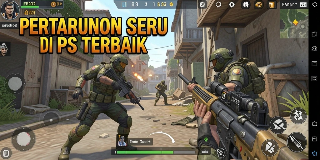Tampilan gameplay menegangkan dari FB333 dalam aksi TPS.