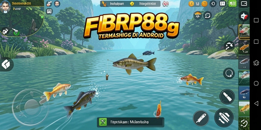 Tangkapan ikan besar di <strong>FBRP88</strong> dengan latar belakang alam yang indah.