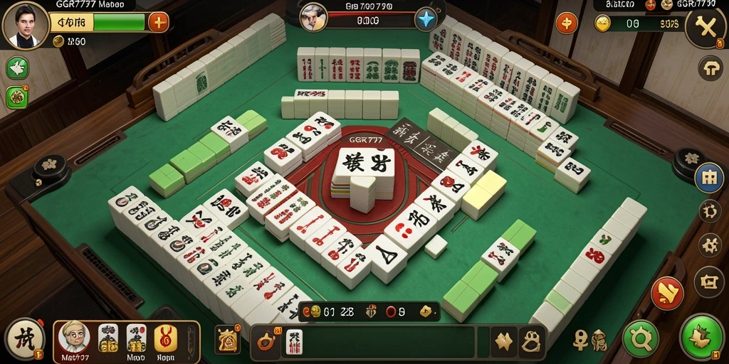 Tampilan gameplay GGR7777 yang seru dan menantang di Mahjong.