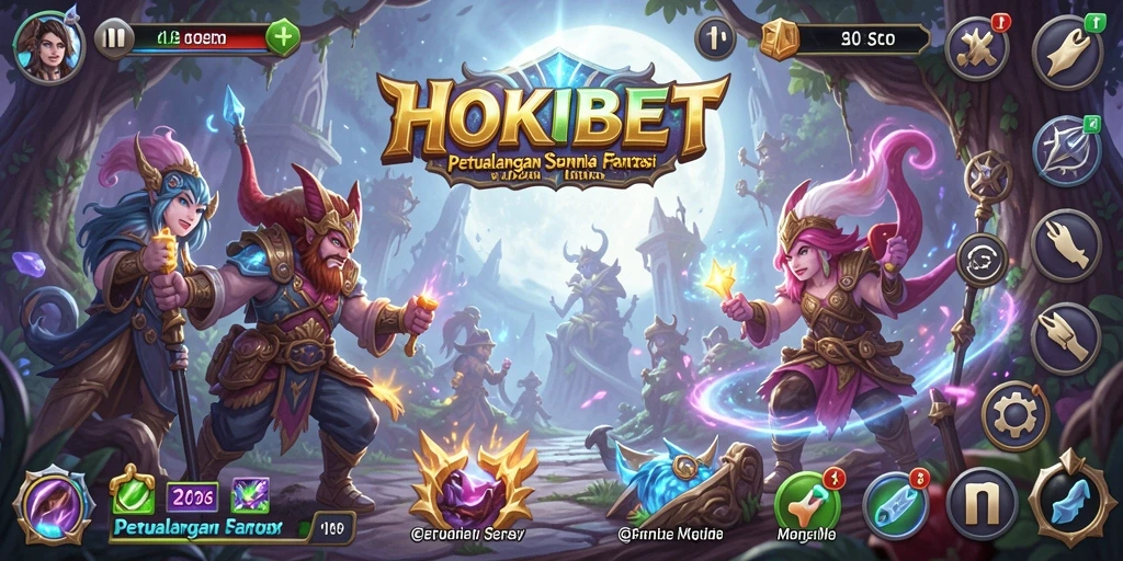 Gameplay HOKIBET menampilkan petualangan dan tantangan seru.