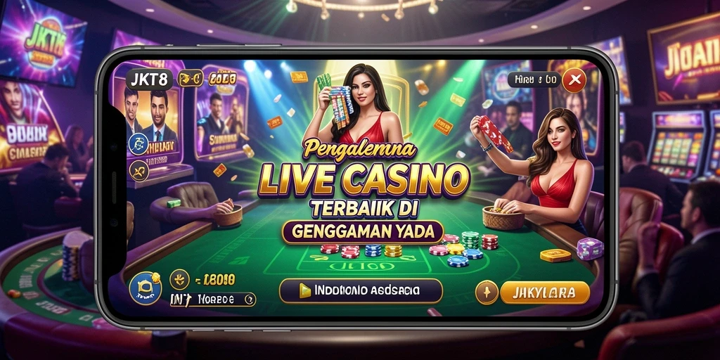 Tampilan gameplay mendebarkan di JKT8 Live Casino.
