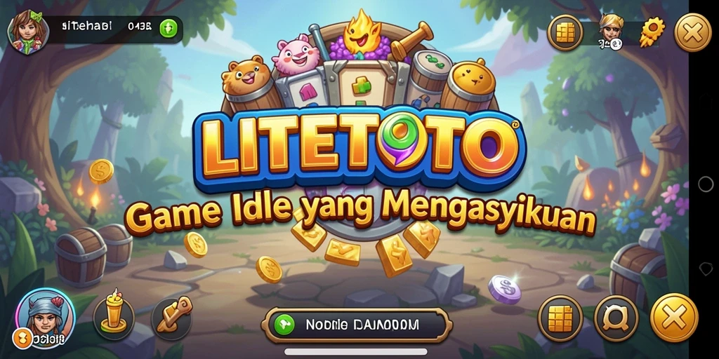 Tampilan gameplay LITETOTO yang menarik dan penuh warna.