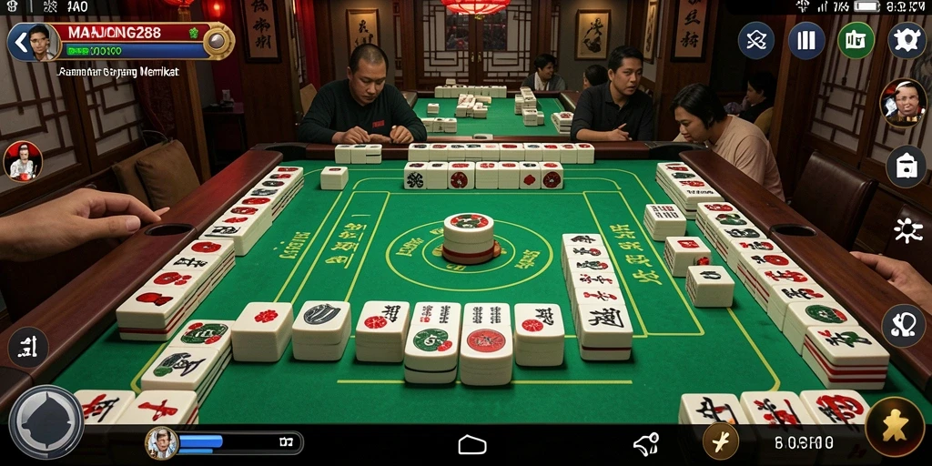 Tangkapan layar dari gameplay MAHJONG288 yang menampilkan kesenangan bermain Idle.