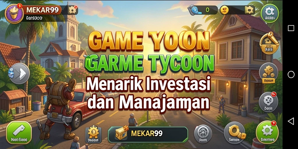 Tampilan gameplay Tycoon yang menarik dan interaktif di MEKAR99.
