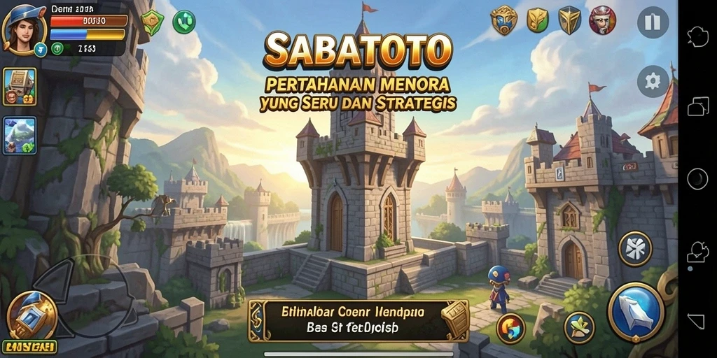 Tampilan gameplay SABATOTO yang mendebarkan dalam Tower Defense.