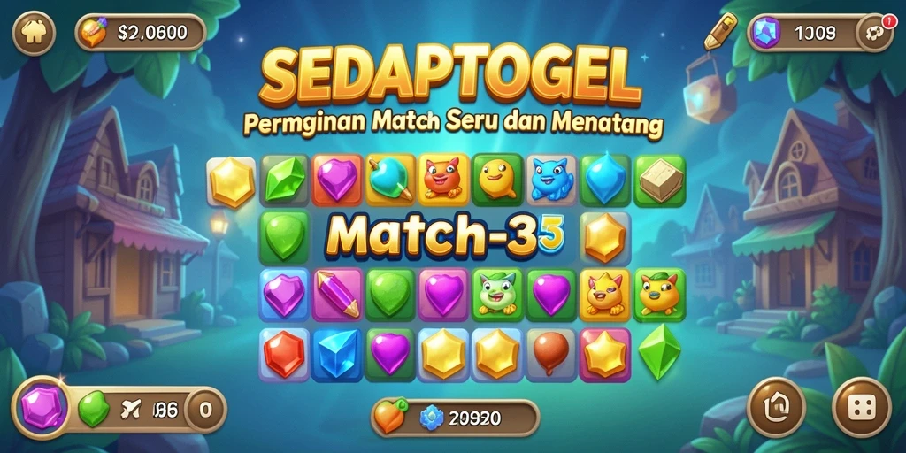 Tampilan gameplay SEDAPTOGEL yang seru dan penuh warna.