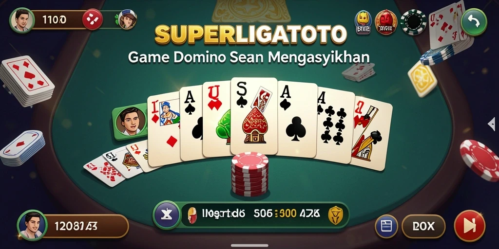 Tampilan gameplay SUPERLIGATOTO yang menarik dan interaktif.