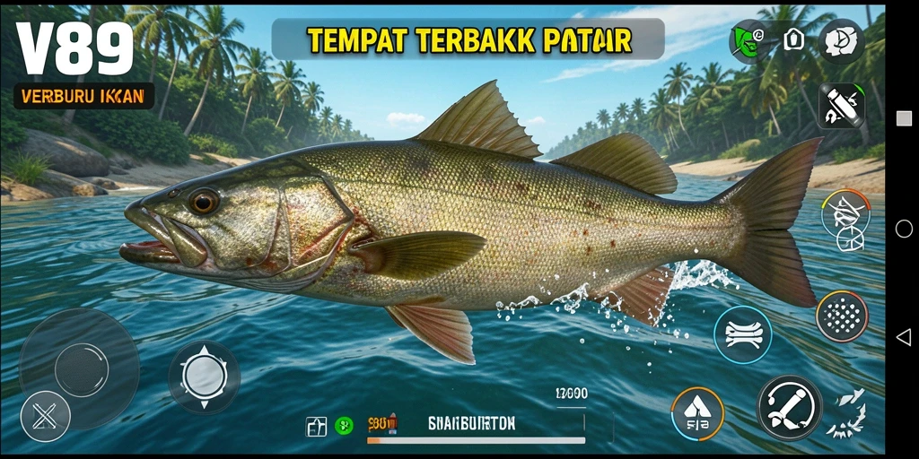 Tangkapan ikan besar di V89 dengan grafis menawan.